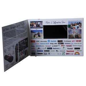 DIY LCD Screen Recordable Advertising Video Greeting Invitation Card