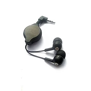 3.5mm jack wired Mp3 dual retractable earphone