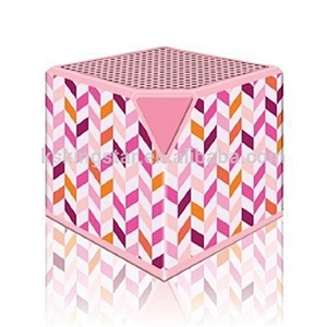 gift wireless full over printing mini square speaker