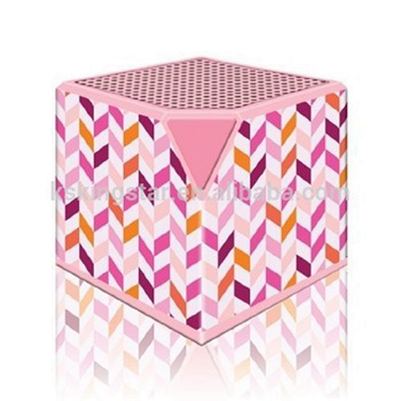 gift wireless full over printing mini square speaker
