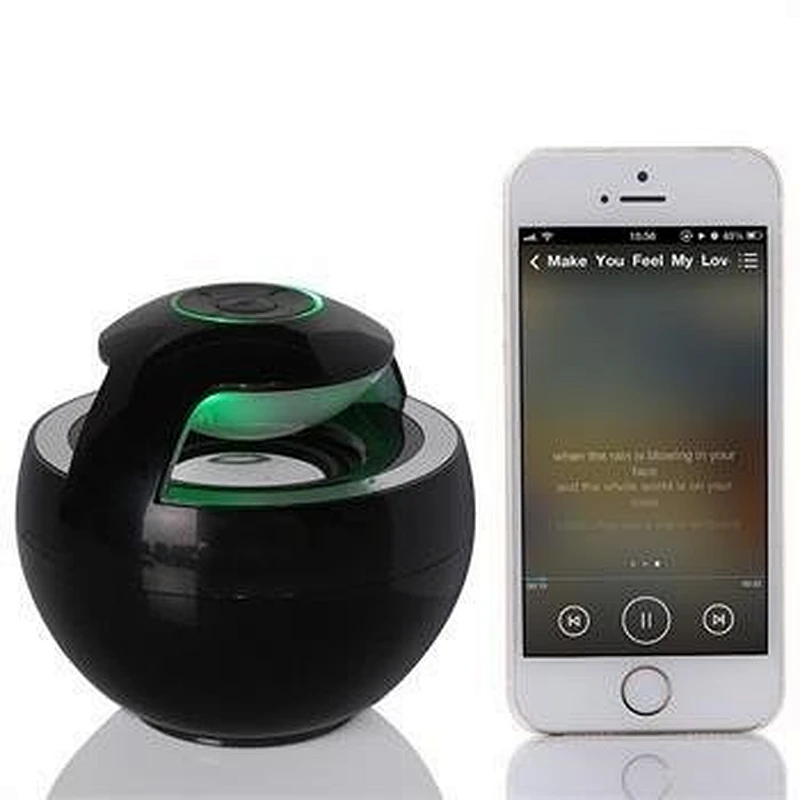 OEM Bluetooth Home Theater Sound System Round LED Handsfree Spherical Portable Wireless Speaker