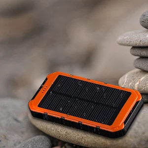 durable sos Led Light 10000mah solar power bank