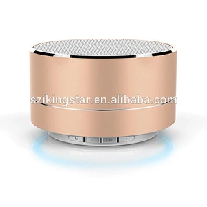 Custom Gift LED Light Wireless Mini Aluminium Alloy A10 Speaker