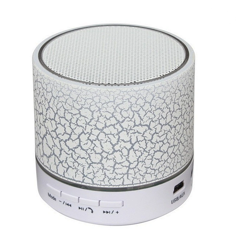 colorful light wireless round mini led speaker