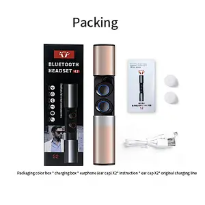 OEM Magnetic BT5.0 Aluminum Alloy Pull Touch Stereo Mic Wireless Hidden MIni Metal Tws Portable Blue Tooth Headphones Earphone