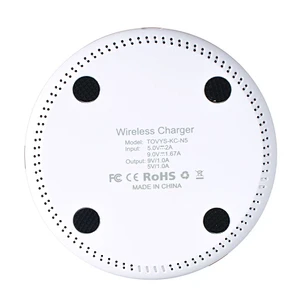 OEM Cellphone Fast Charger Round Ultra Thin QI Wireless Charger Power Banks