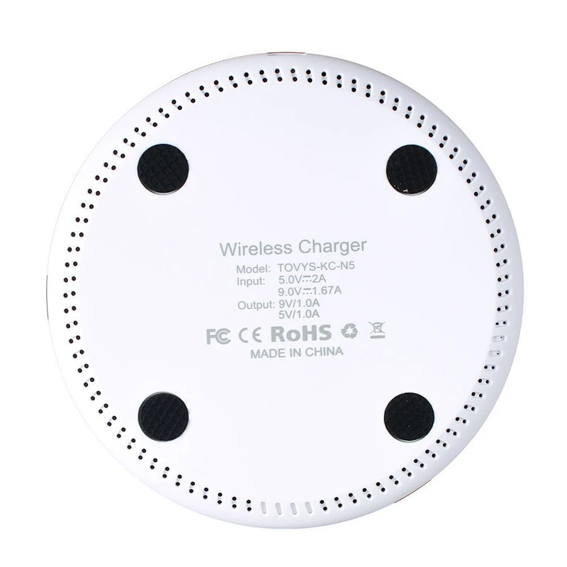 OEM Cellphone Fast Charger Round Ultra Thin QI Wireless Charger Power Banks