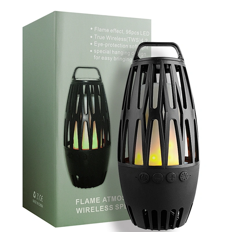 Classic Portable Outdoor Flame Led Wireless Bluetooth Speaker