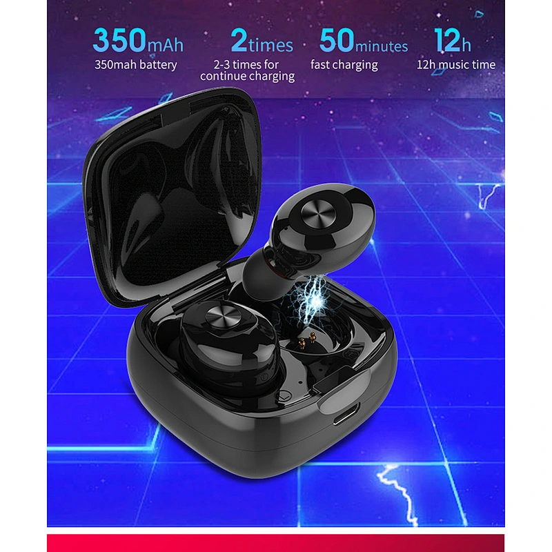 wireless Bluetooth TWS earphone 5.0 in-ear Wireless Earbuds 5.0  Noise Cancelling Mic TWS Earphone