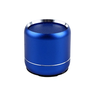portable mini round aluminum stereo wireless bluetooth speaker