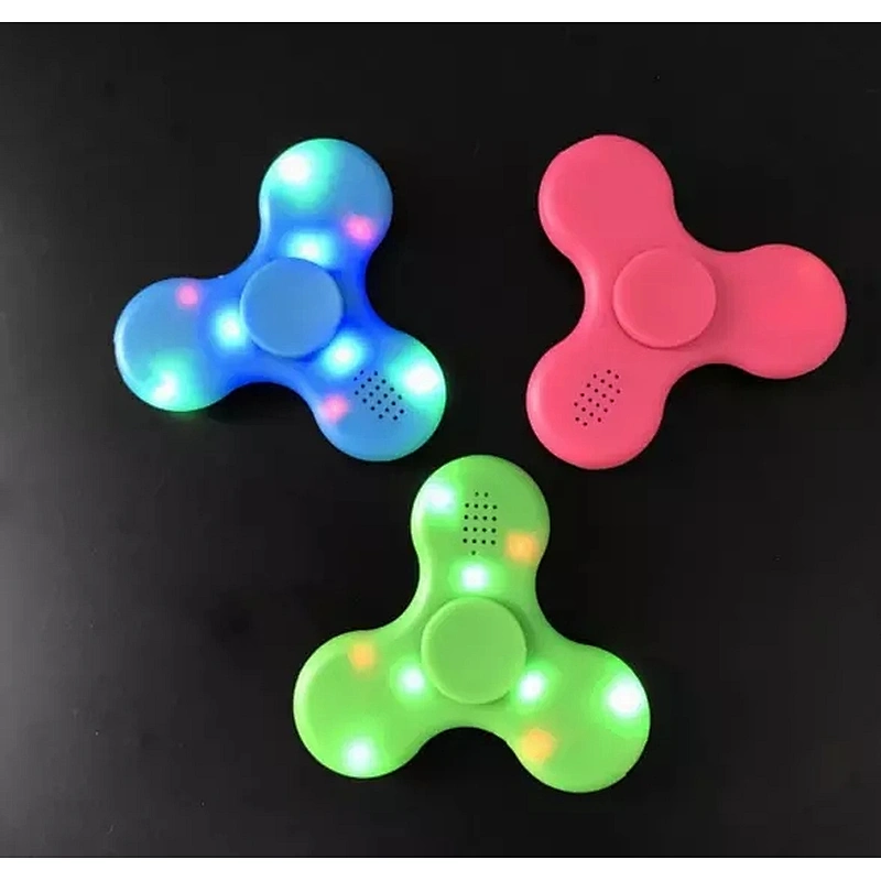 portable LED fidget spinner wireless bluetooth speaker