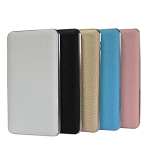 Promotion PU Leather 8000mah Portable Power Bank