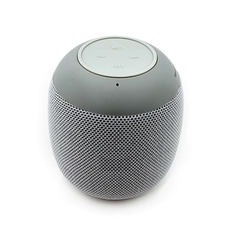 Wholesale customize logo handsfree car cylinder portable round fabric wireless speaker