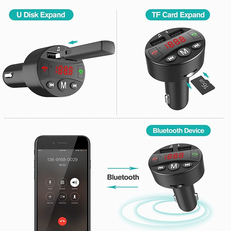 Multifunctional Bluetooth Car mp3 Player fm Modulator Transmitter