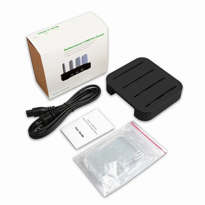 Wholesale Fast Charging 3 Ports USB Hub Charging Station