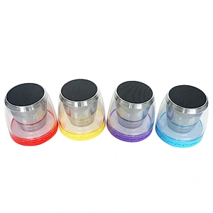 round cylinder wireless mini colorful light speaker