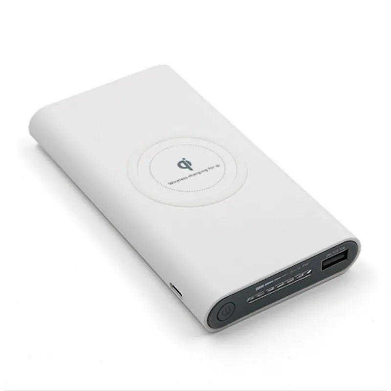10000mAh wireless Oem Portable fast Charger qi powerbank