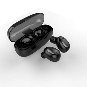 true wireless earbuds TWS 5.0 stereo sound earphone with charging box