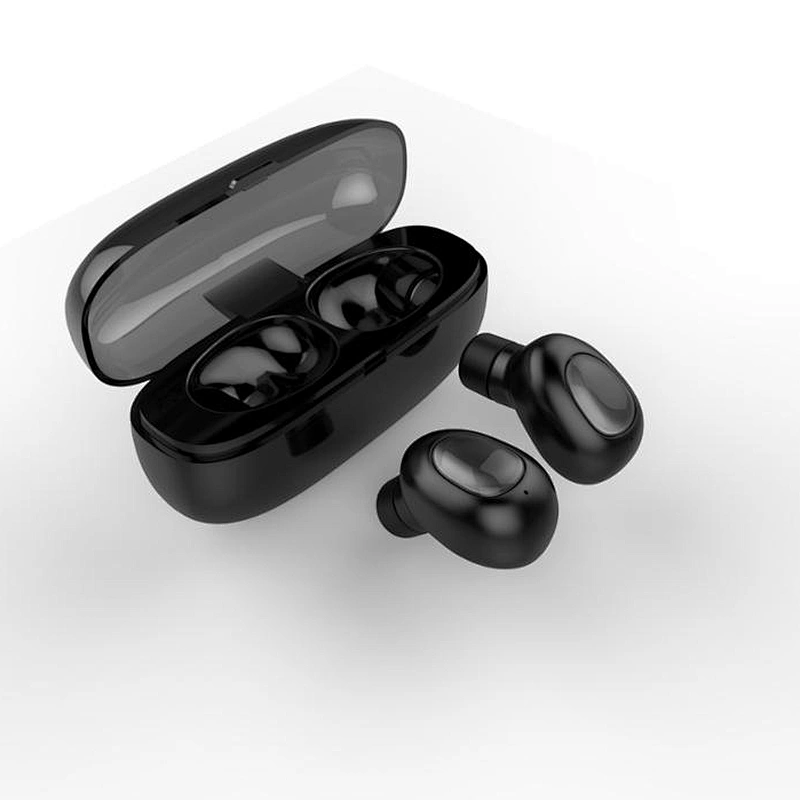 true wireless earbuds TWS 5.0 stereo sound earphone with charging box