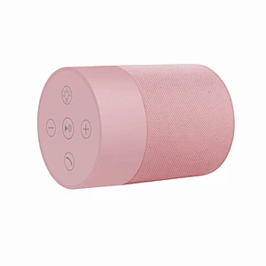 promotion gift portable cylinder bluetooth wireless fabric bt speaker
