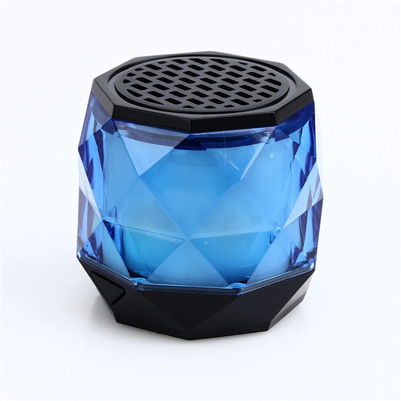 Mini Diamond Crystal Shape Wireless Bluetooth Led Speaker