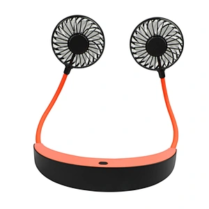 Hand-Free Portable Sports Outdoor Cooling Fans USB Rechargeable Neckband Lazy Neckband Fan