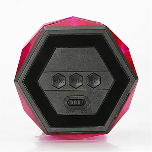 Led Light Multi Color Mini Diamond Wireless BT Speaker