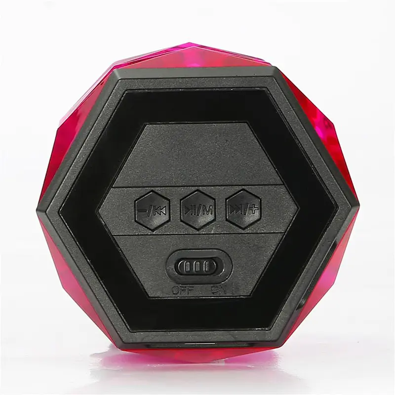 Led Light Multi Color Mini Diamond Wireless BT Speaker