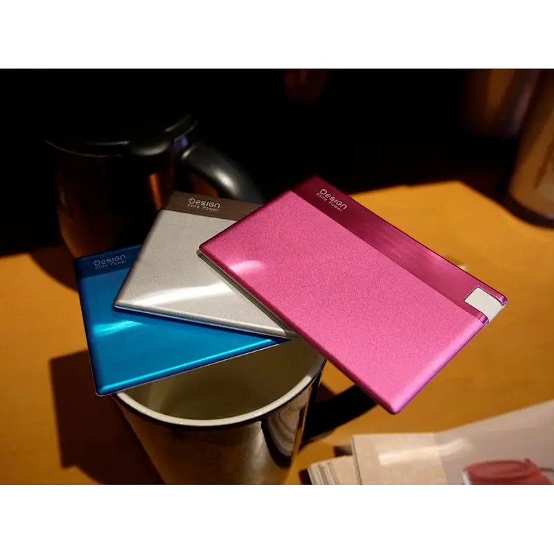 2500mah Portable Slim 6.6mm Credit Car Power Bank