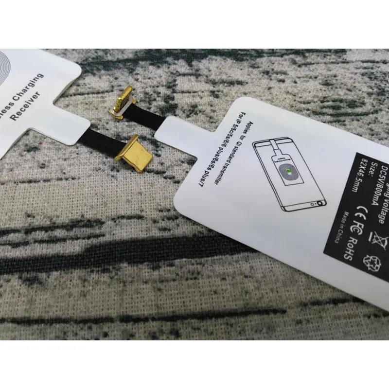 ultra thin portable Fast Charging Adapter Receptor QI Standard Wireless Charger Receiver