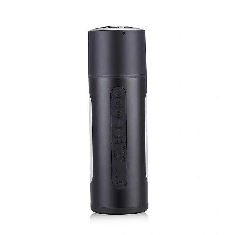 Outdoor Bike Cylinder Waterproof Power Bank Torch Light Bluetooth Speaker