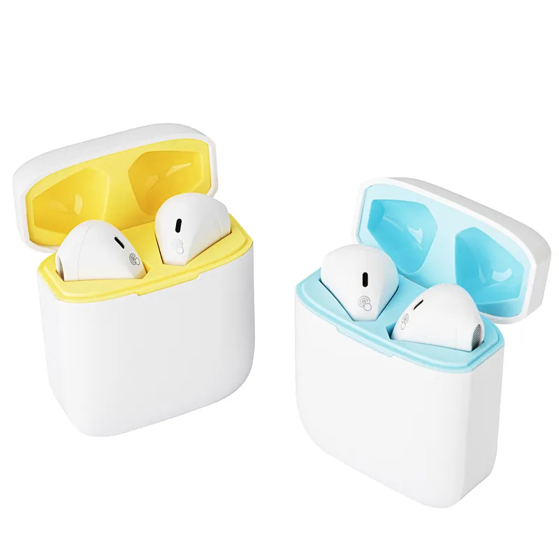 BT5.0 LED Indicator Earbuds Double Color Mini Touch Bluetooth Wireless TWS Earphone