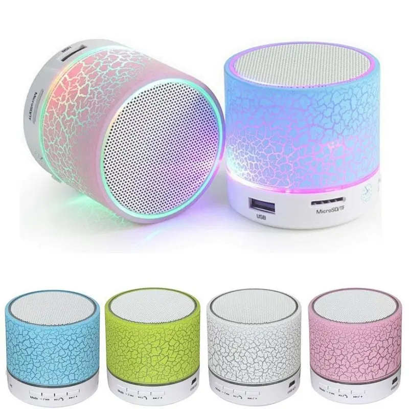 Portable LED Bluetooth Mini Crack Speaker