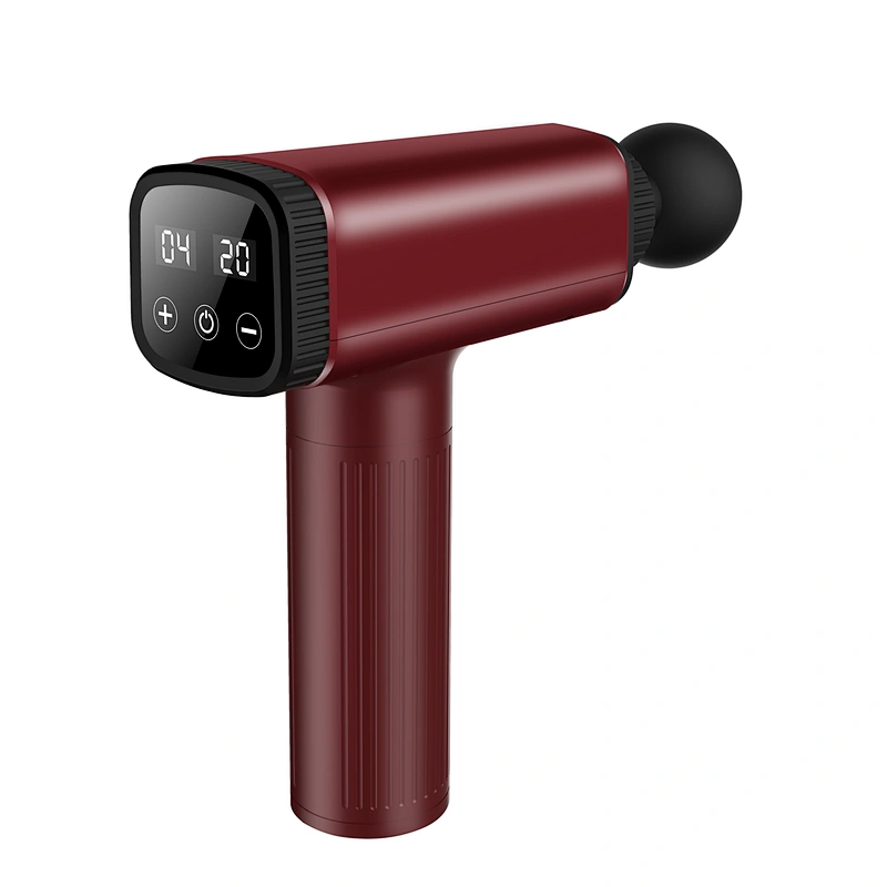 YOUMAY Handheld Back Percussion with LCD Screen Massager Aluminium Alloy Body Relax Massage Gun
