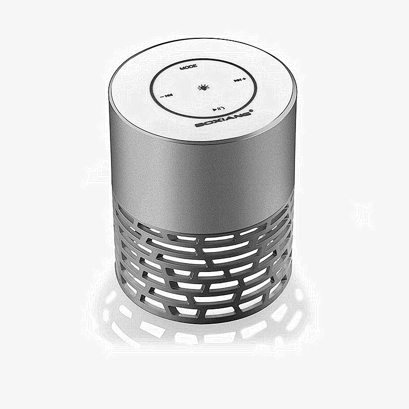 V4.2 Stereo Aluminium Alloy Metal Mini Led color change Speaker