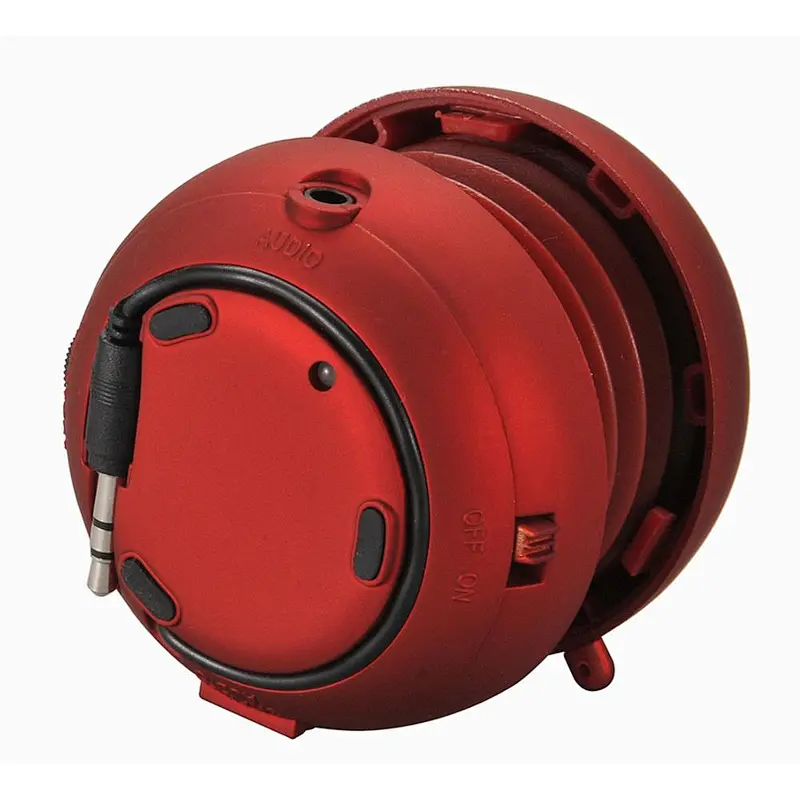Cheap Promotion gift Mini portable Small Round cable Hamburger Speaker