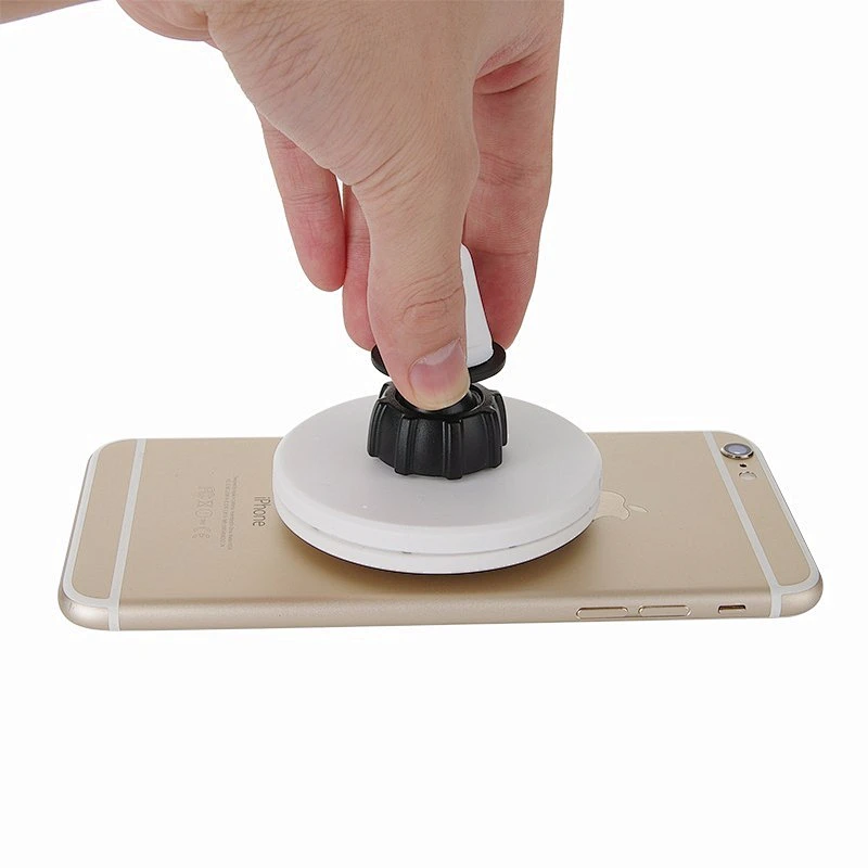 new type phone holder power bank sucked for all mobile phone powerbank Qi Round Wireless Charger with suction cups