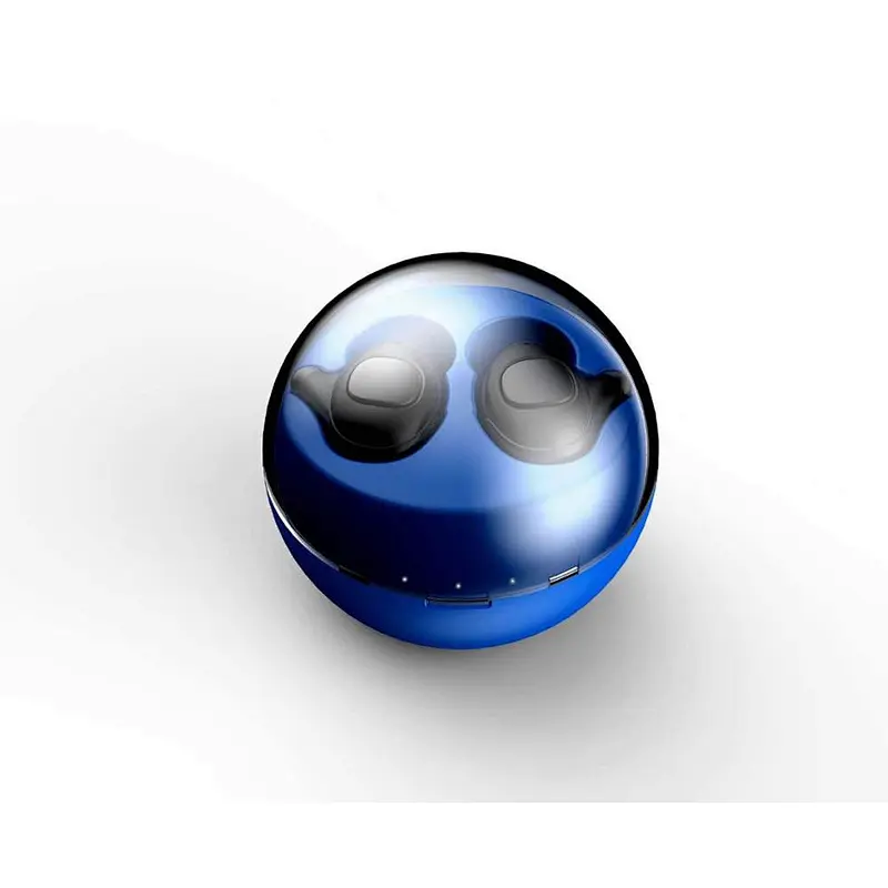 sports waterproof noise cancelling with charging case Reltek5.0 BT mini true tws ball shape round true tws wireless earbuds
