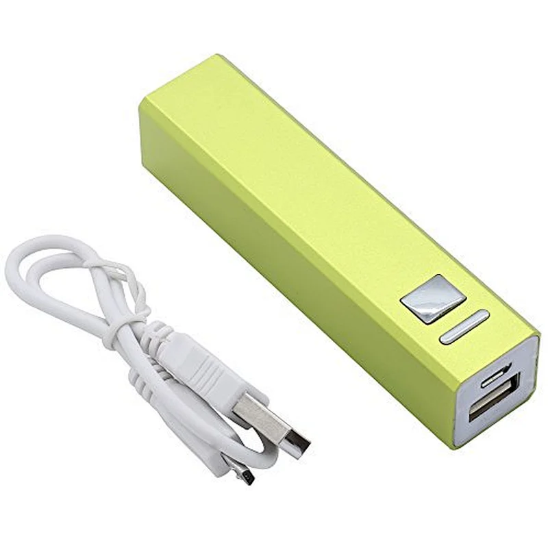 custom laser engraved logo aluminium  cheap power bank 2600mah