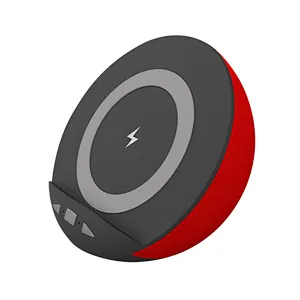 OEM Round Bluetooth Fabric Speaker Wireless Charger