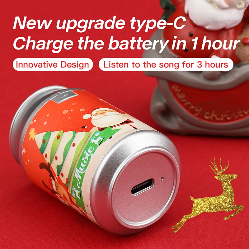Christmas Gift Coke Designed Earbuds Wireless Headset Cola Ring-pull Cans TWS5.0 Earphones in Tiny Box