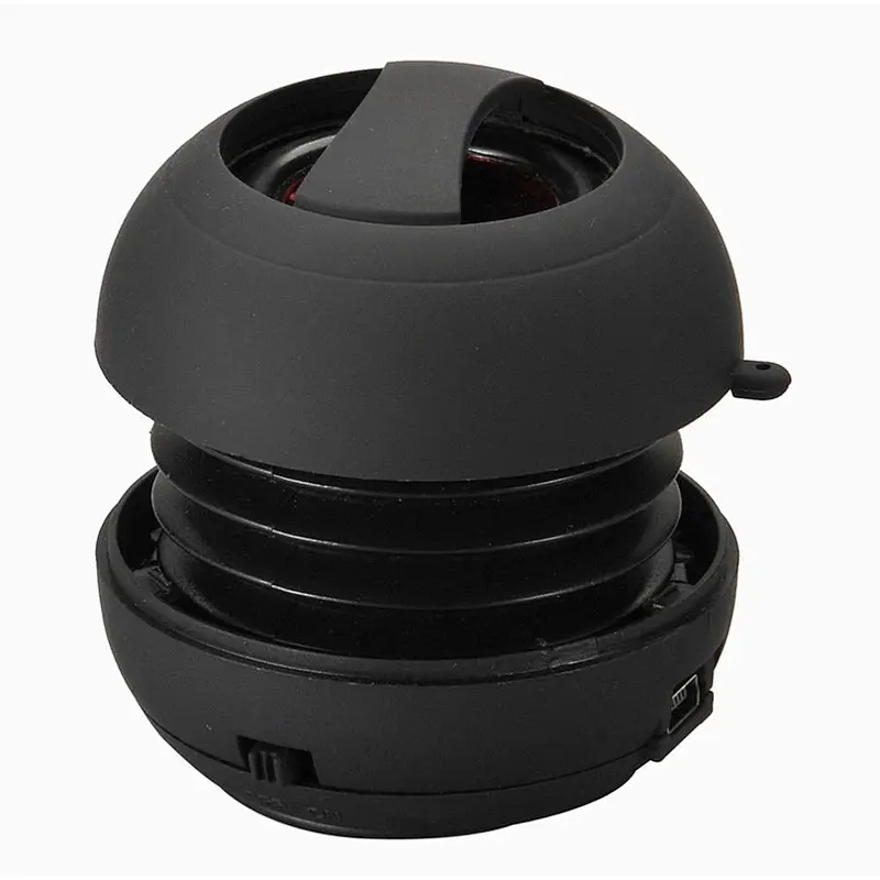 Cheap Promotion gift Mini portable Small Round cable Hamburger Speaker