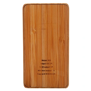 Portable power bank charger QI standard fast wireless charger