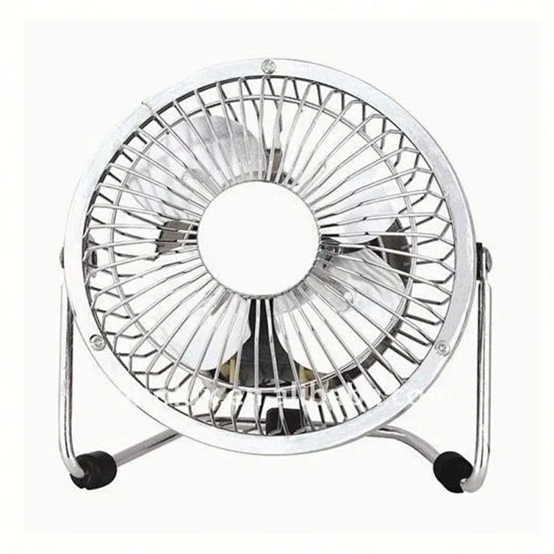 180 Degrees Rotation Rechargeable Small Desk Fan with USB Cable