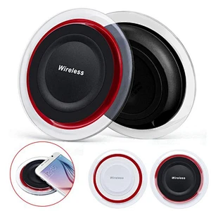 2019 promotion gift cheap QI Mini portable Smart phone Round Q6 thin fast Wireless Charger