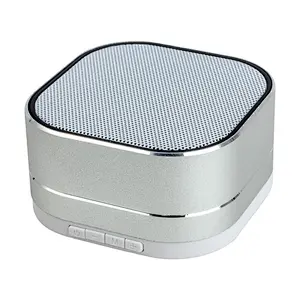 Super Bass Square Aluminium Metal Mini Wireless Bluetooth Speaker