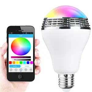 OEM Remote Control LED Mini BT RGB Color Smart Lamp Wireless Bluetooth Light Bulb Speaker