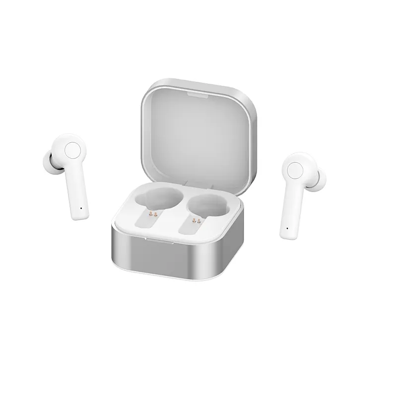 OEM Aluminum Square Stereo Bass Wireless TWS Bluetooth Headset Headphone