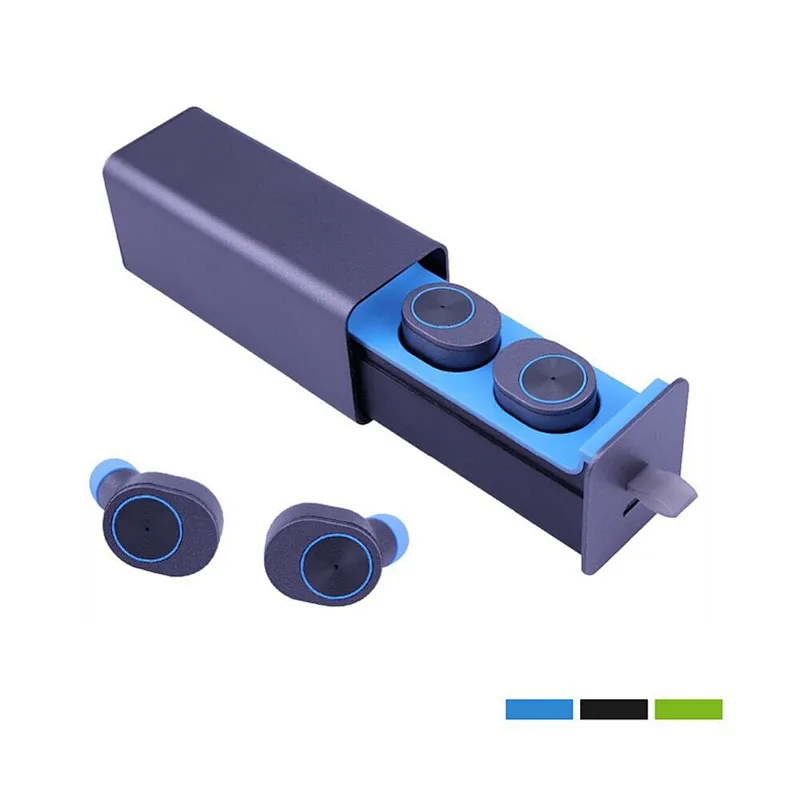 OEM noise reduction bt stereo sports wireless in ear aluminum magnet built in mic blue tooth tws portable mini wireless earbuds
