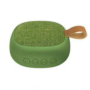 promotion gift logo bluetooth wireless square mini fabric speaker